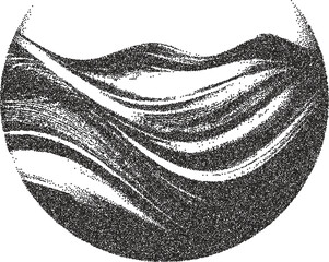 Abstract y2k retro stipple art shape brutalist halftone vector png transparent, geometry 2000s photocopy effect tattoo aesthetic