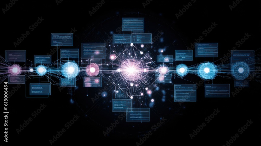 Poster big data artificial intelligence machine learning neural network flow complex information science in
