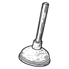 Heavy Duty Toilet Plunger for Effective Clog Removal