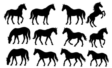 Realistic style Style Silhouette Bundle