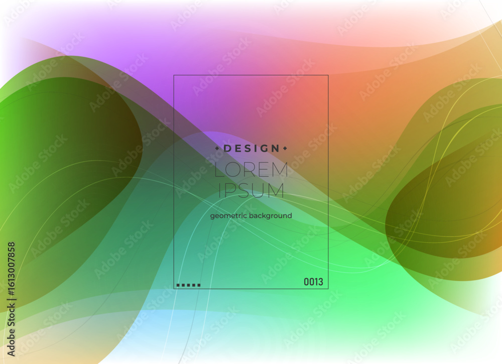 Aufkleber flat vector. minimal geometric background. dynamic shapes composition. eps10 vector.