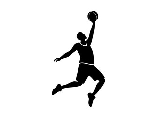 Silhouette basketball sport
