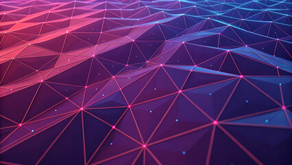 Abstract polygonal background design for technology and science concept 