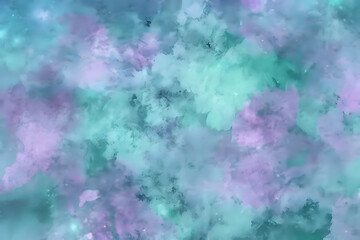 幻想的な青と紫の水彩グラデーション








