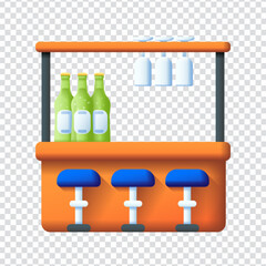 Stylish Bar Vector Graphic