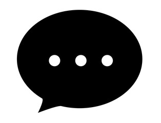 speech bubble icon 03C : bubble, speech, icon, symbol, illustration, vector, design, speech balloon icon, comics, cartoon style