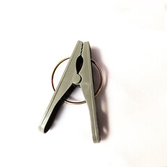 clothes pins on a white background