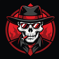 design logo icon vector illustration gangster
