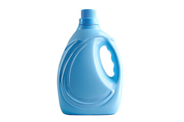 Light Blue Plastic Detergent Bottle with Handle,, isolated on a transparent background
