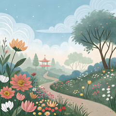 mind as a blooming garden inner peace
