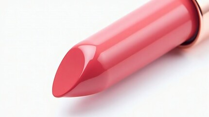The hyper-realistic, isolated lipstick, perfectly presented against a neutral white backdrop that allows it to be the sole focal point.