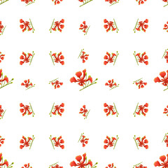 Obraz premium Phoenix flower pattern illustration 
