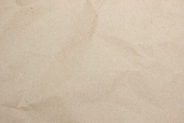 Old paper vintage texture surface for background. Recycle pale brown paper crumpled texture, Cream color recycled kraft paper texture blank with copy space for text.