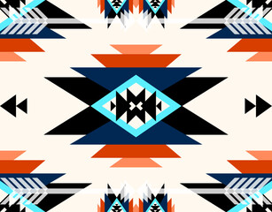 Native American Indian Designs, Navajo Pattern, Fabric Design Navajo, Concept Print Carpet Rugs Wallpaper Canvas Decoration Bohemian Fashion Ethnic Textile industry, etc.