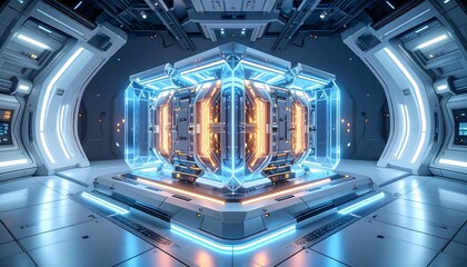 A modular quantum processor sculpture.