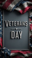 Veterans Day celebration featuring patriotic symbols and themes with an artistic design