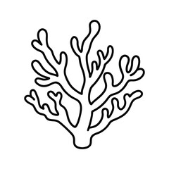 outline illustration coral reef cartoon 