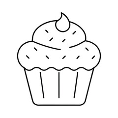 vector illustration of cupcakes