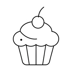 cupcake vector illustration