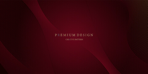 Premium background design with diagonal line pattern in maroon colour. Vector horizontal template for digital business banner, formal invitation, luxury voucher, prestigious gift certificate