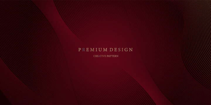 Premium background design with diagonal line pattern in maroon colour. Vector horizontal template for digital business banner, formal invitation, luxury voucher, prestigious gift certificate