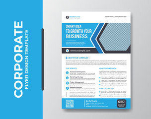 Modern Corporate Flyer Design Template for Business Marketing and Growth