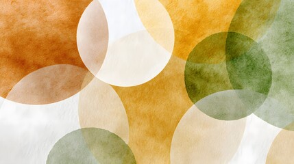 Abstract design featuring overlapping circles in saffron, white, and green colors, symbolizing Indian Independence Day.