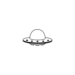 Ufo icon flat vector design.