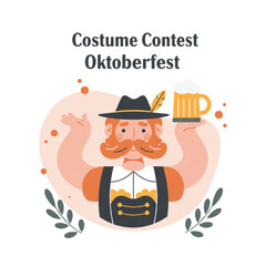 Oktoberfest Costume Contest icon transparent background