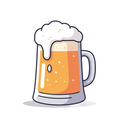 Oktoberfest Overflowing Beer icon transparent background