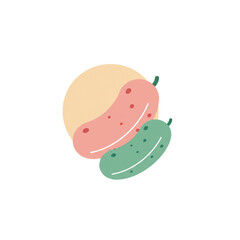 Oktoberfest pickles icon transparent background
