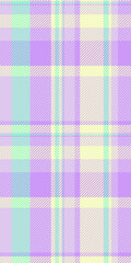 Cross check tartan background, majestic textile seamless plaid. Calm vector fabric texture pattern in light and violet colors.
