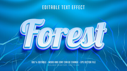 forest editable text effect