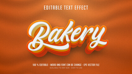 bakery editable text effect