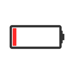 Battery icon isolated on transparent background