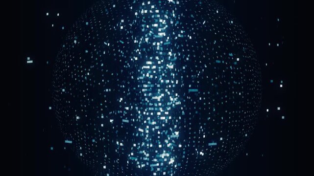 Cyberspace and digital technology concept