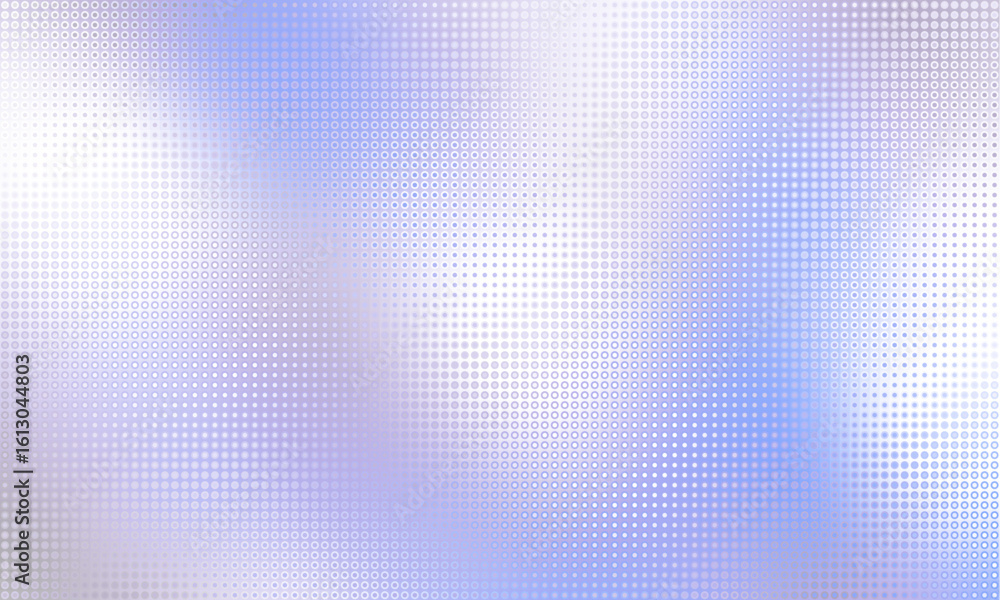 Poster gradient color background with geometric halftone pattern.