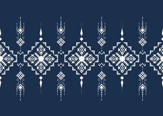Thai Indigo Tribal Pattern, Ethnic Fabric Motif from Thailand, Traditional Geometric Thai Weaving, Thai indigo tribal textile pattern, Thai indigo tribal textile fabric, thai indigo tribal textile mot