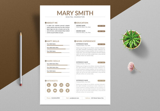 Modern Resume And Cover Letter Template