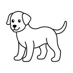vector illustration of a dog