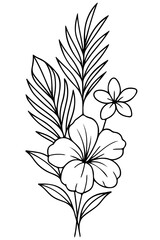 black and white flower Bouquet