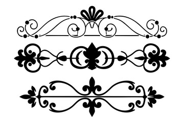 Vintage Flourish Ornament Vector Illustration