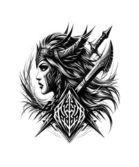 viking warrior shield maiden Valkyrie