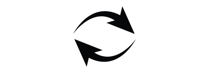 Circle arrows. Circular process, rotate infographic element. Round step loop, sync loading arrow symbol. Rotation option editable stroke vector recycle refresh