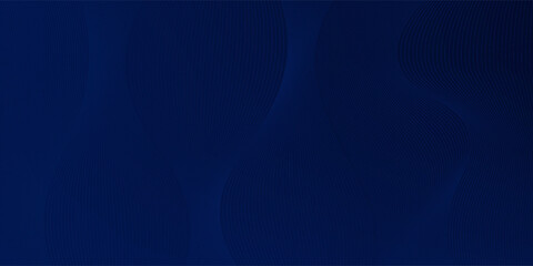 Abstract luxury glowing lines curved overlapping on dark blue background. Template premium award design. Vector illustration