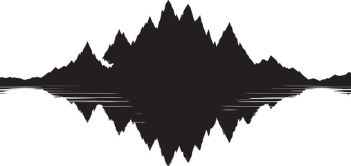Mountain Peaks Vector Collection – Silhouettes

