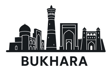 Obraz premium Bukhara city skyline with iconic buildings and landmarks
