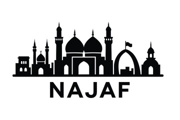 Najaf city skyline with iconic buildings and landmarks