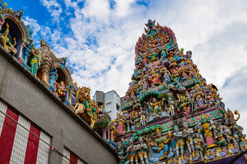 Sri Veeramakaliamman Temple in Little India, Singapore