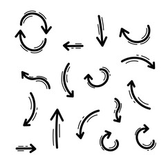 arrows set moving effect